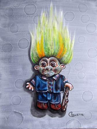 The Troll doll with the Moko Tattoo: NZ Art