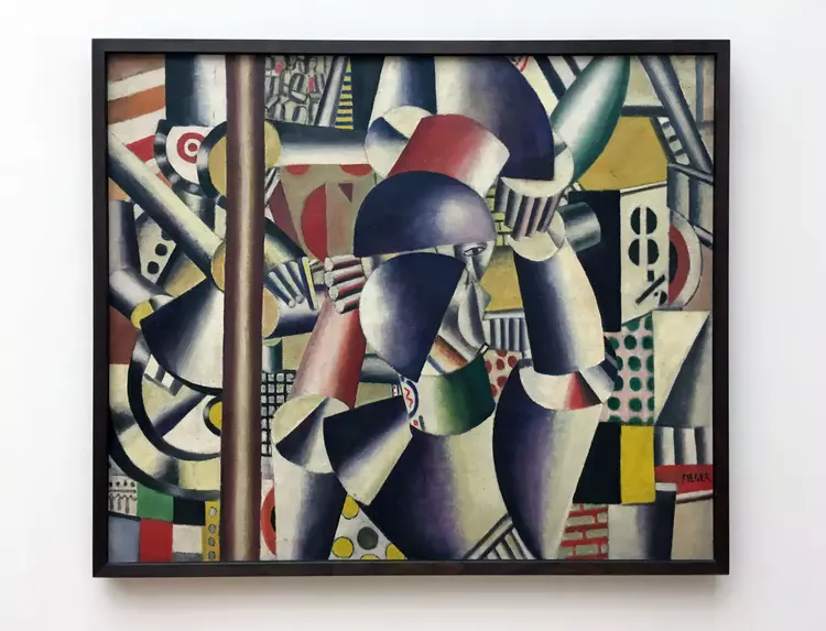 a cubism painting by fernand Leger titled The City