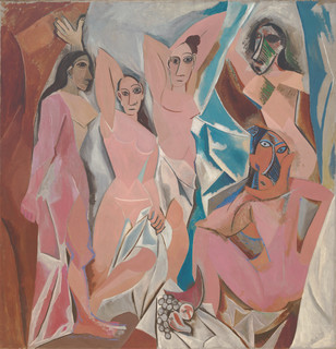 Les Demoiselles d' Avignon a cubism painting by Picasso