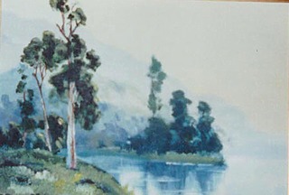 Lake Wanaka impressionist style painting by collette Fergus