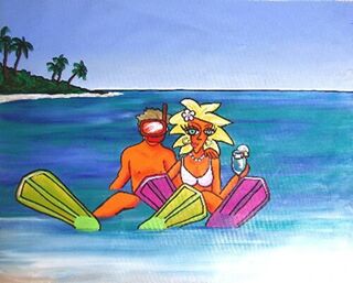 We Went Snorkelling: New Zealand Art