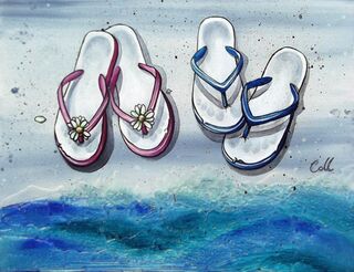 Semi-Retired: New Zealand Flip Flops  Art