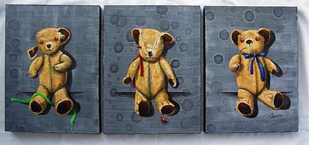 Three Wise Bears: New Zealand Wall Art