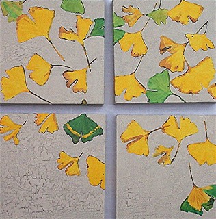 ginkgo leaves painting
