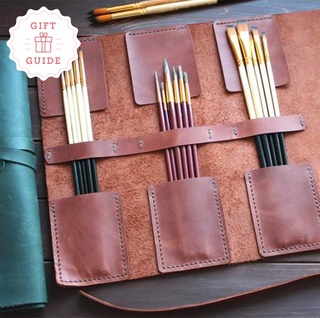 Gift Ideas for Artists artists gift ideas wallet with brushes