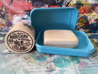 artists brush soap for cleaning brushes