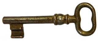 old brass key