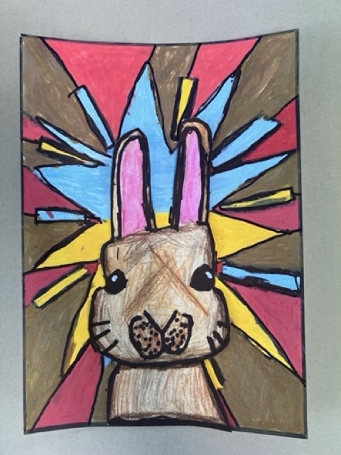 Another stunning pop art pet portrait by the children.
