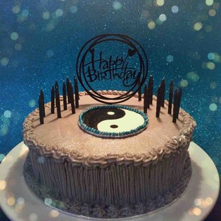 yin yang mens cake by Collette Fergus