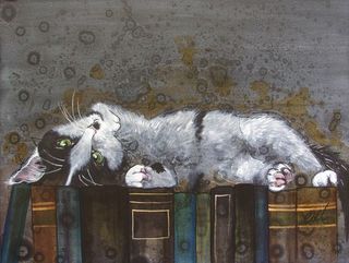 Literacy Cat: Pet Portrait