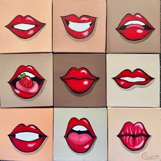 Behind the Mask: Pop Art Lips